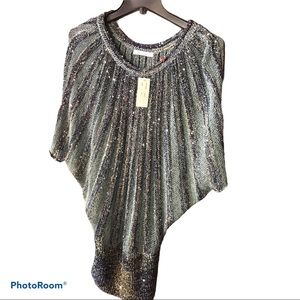 Intrigue Blue Sparkle Top